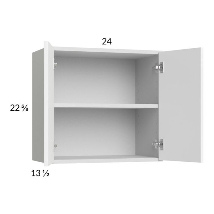 Euro Gloss White 24x22-5/8 Wall Cabinet