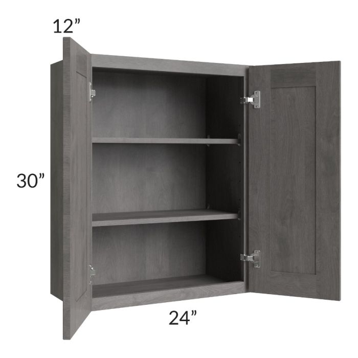 Providence Slate Grey 24x30 Wall Cabinet