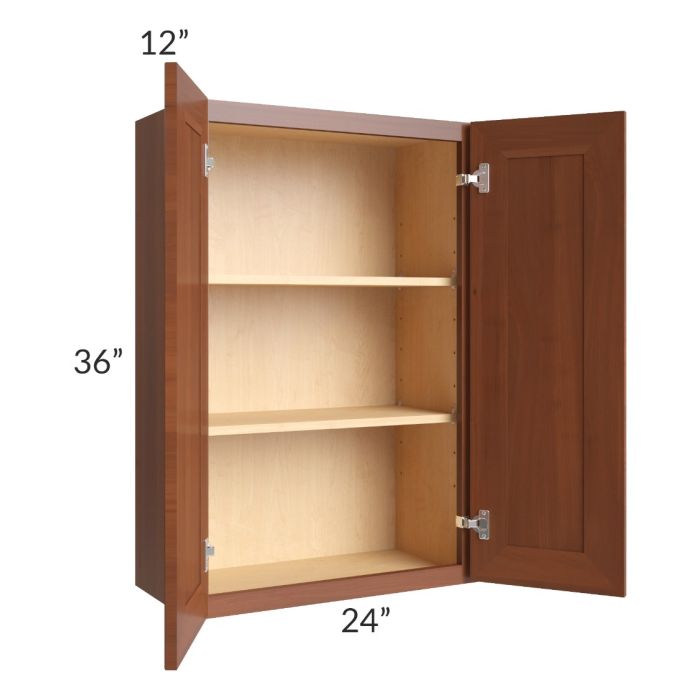 Phoenix Caramel Glaze 24x36 Wall Cabinet