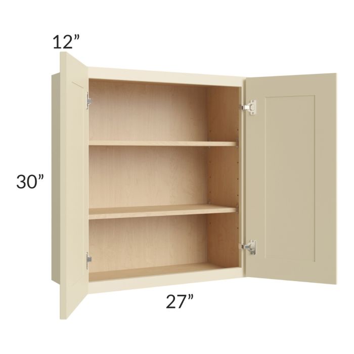 Casselton Ivory 27x30 Wall Cabinet