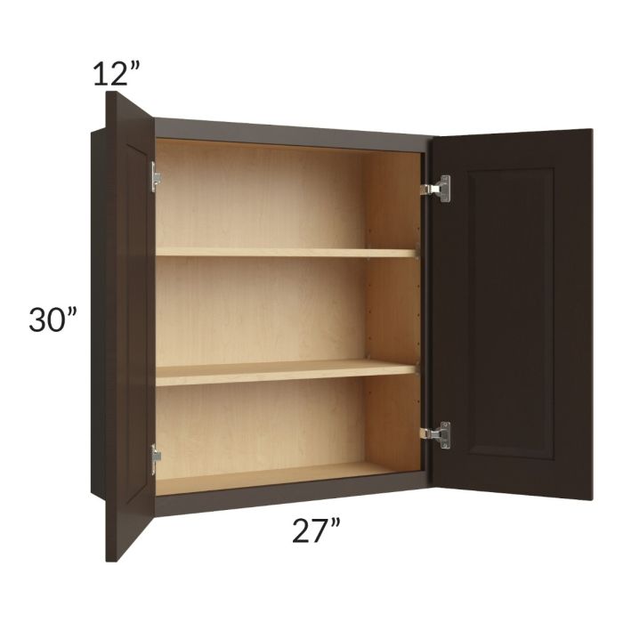 Southport Espresso Shaker 27x30 Wall Cabinet