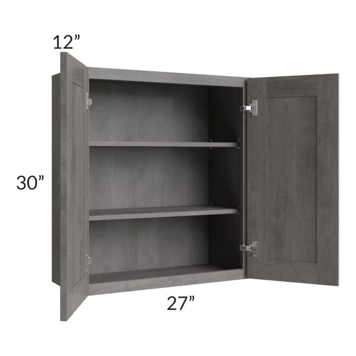 Providence Slate Grey 27x30 Wall Cabinet
