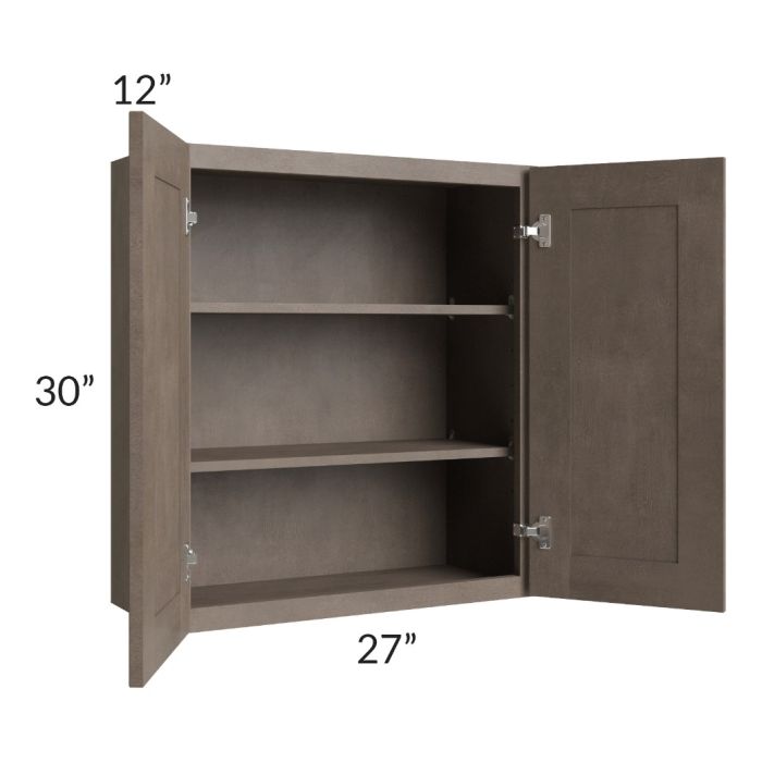 Providence Natural Grey 27x30 Wall Cabinet 