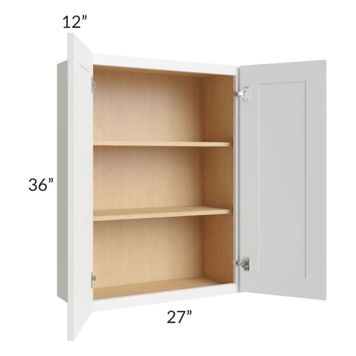 Alpine White Shaker 27x36 Wall Cabinet 