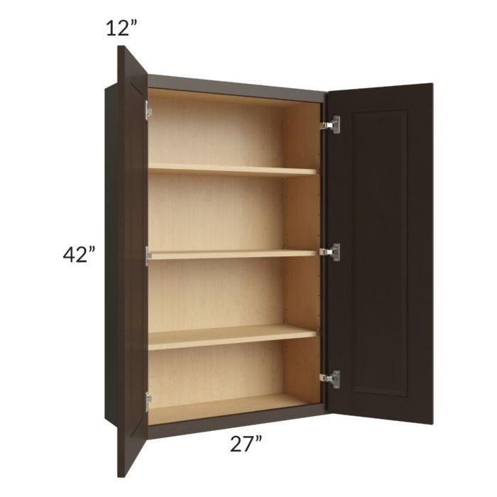 Southport Espresso Shaker 27x42 Wall Cabinet