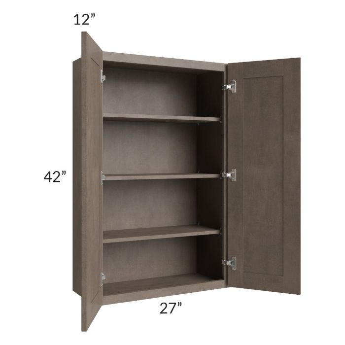 Providence Natural Grey 27x42 Wall Cabinet 