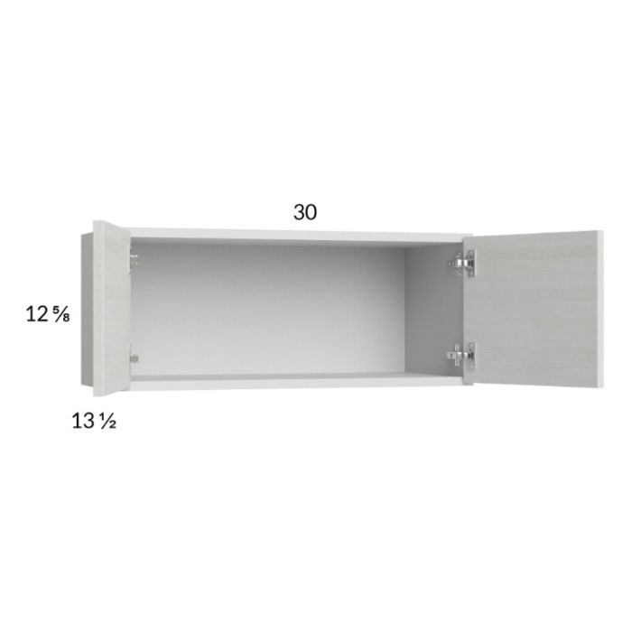 Euro White Grain 30x12-5/8 Wall Cabinet