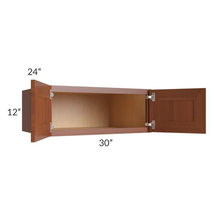 Phoenix Caramel Glaze 30x12x24 Wall Cabinet