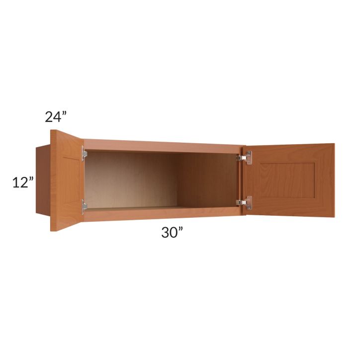 Lexington Cinnamon Glaze 30x12x24 Wall Cabinet