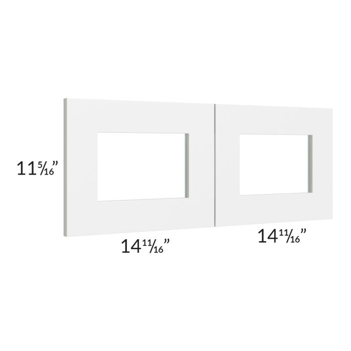 Vail White 30x12 Glass Door Only with Glass Included