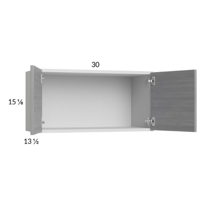 Euro Grey 30x15-1/8 Wall Cabinet