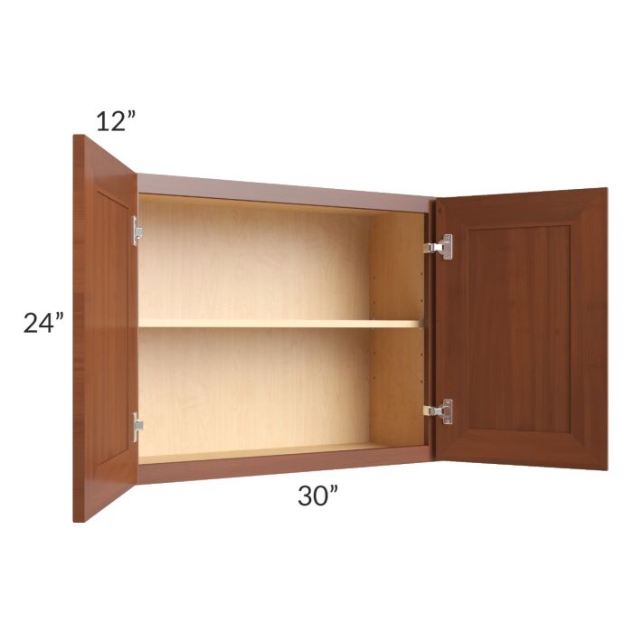 Phoenix Caramel Glaze 30x24 Wall Cabinet