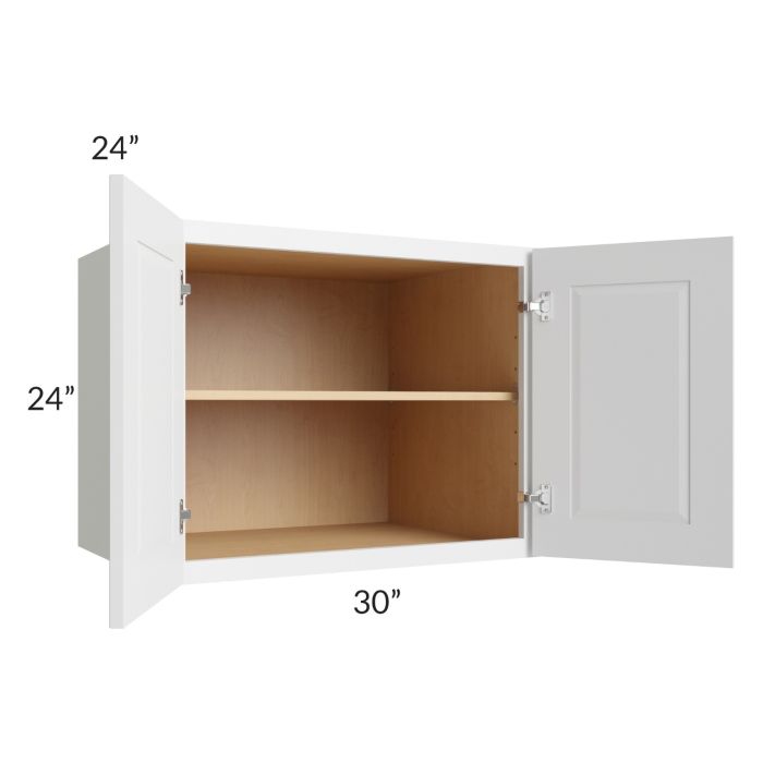 Southport White Shaker 30x24x24 Wall Cabinet
