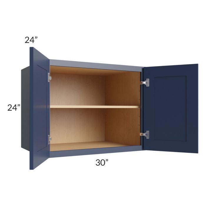 Bayville Blue 30x24x24 Wall Cabinet