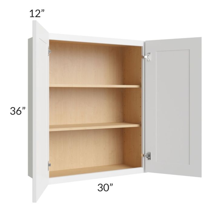 Stratton White Shaker 30x36 Wall Cabinet