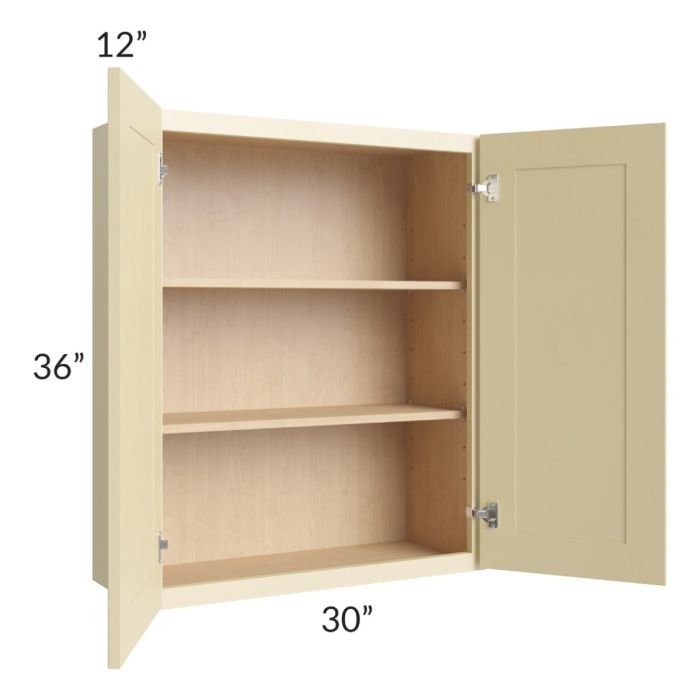 Phoenix Cream Glaze 30x36 Wall Cabinet