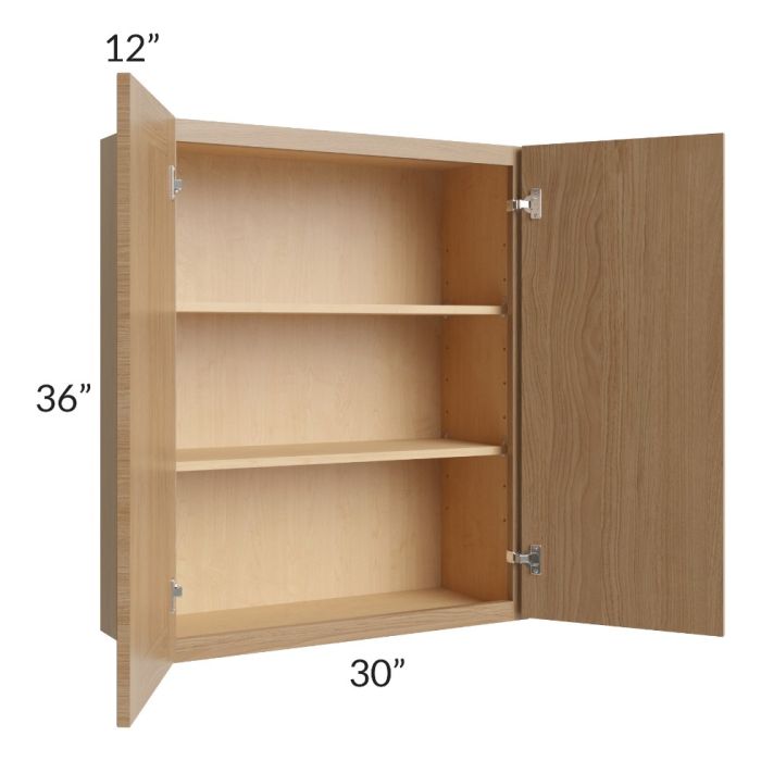 Township Rift Oak 30x36 Wall Cabinet