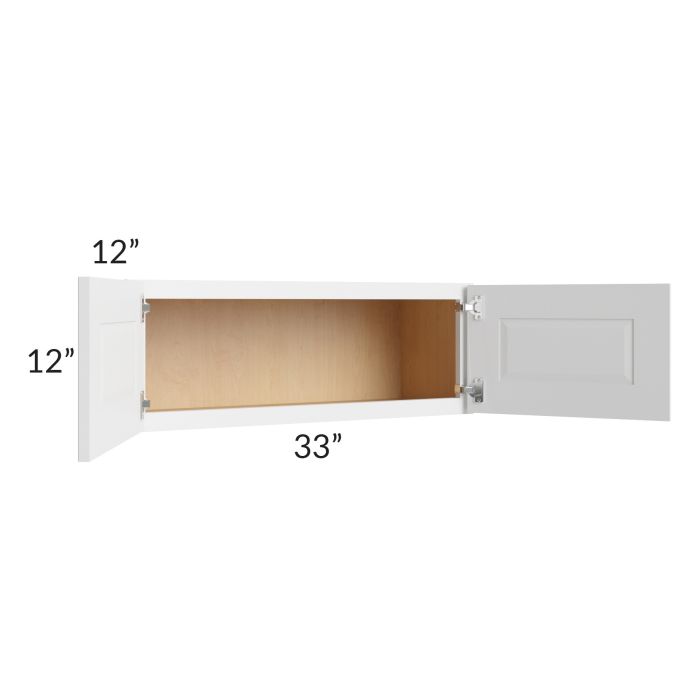 Southport White Shaker 33x12 Wall Cabinet
