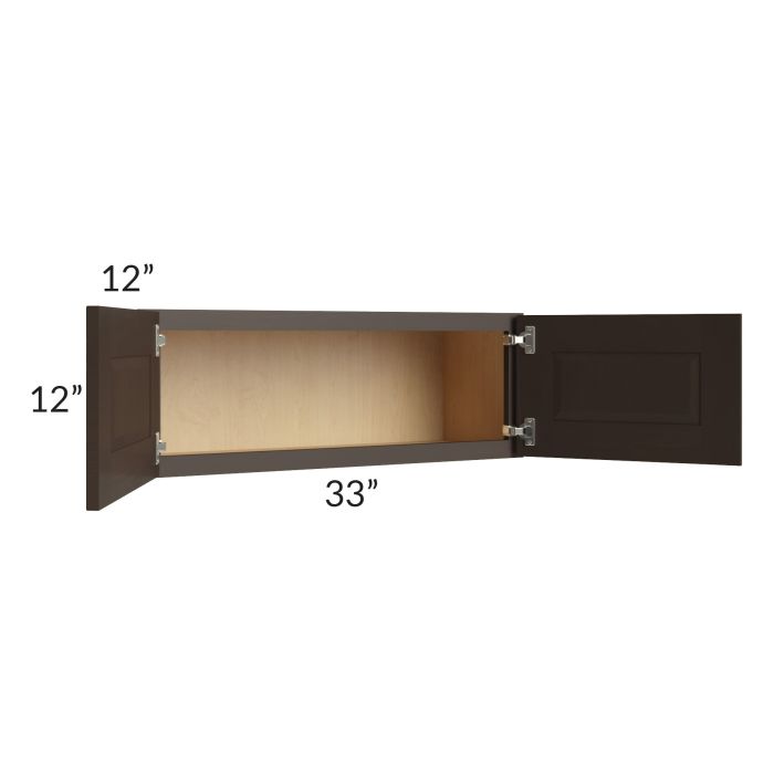 Southport Espresso Shaker 33x12 Wall Cabinet