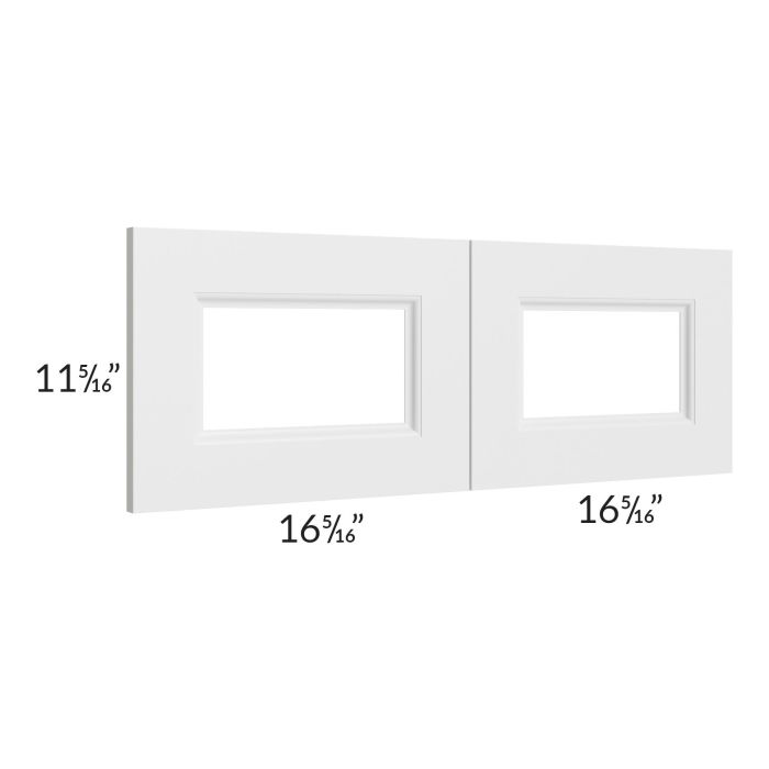 Providence White 33x12 Glass Door Only with Glass Included