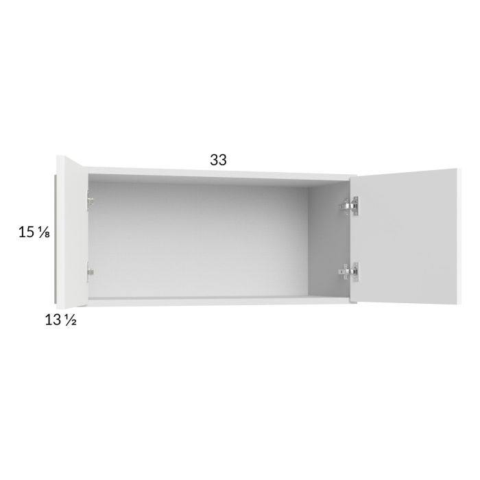 Euro Gloss White 33x15-1/8 Wall Cabinet