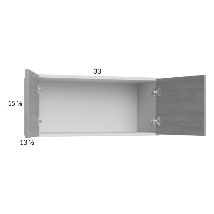 Euro Grey 33x15-1/8 Wall Cabinet