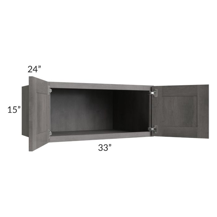 Providence Slate Grey 33x15x24 Wall Cabinet