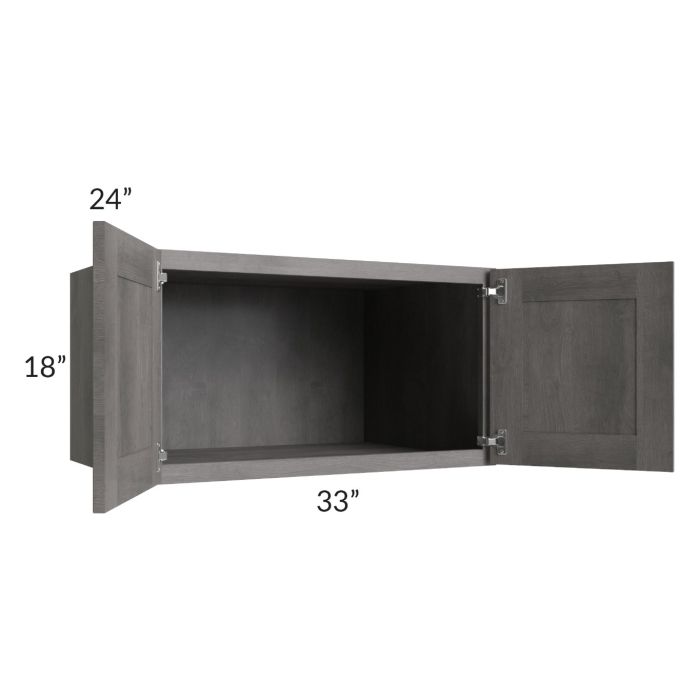 Providence Slate Grey 33x18x24 Wall Cabinet