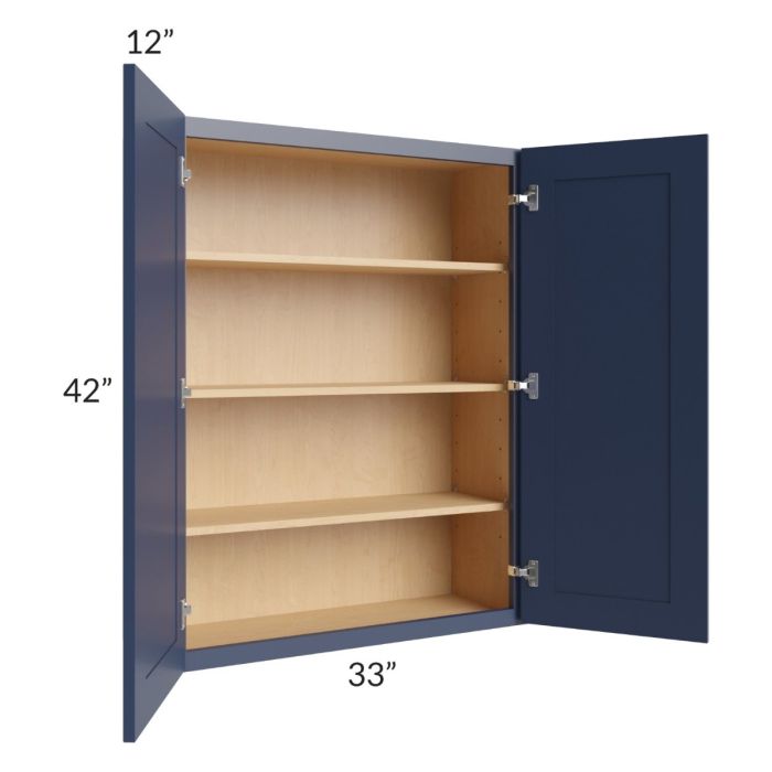 Bayville Blue 33x42 Wall Cabinet