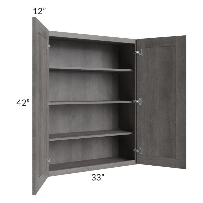 Providence Slate Grey 33x42 Wall Cabinet