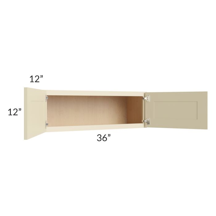 Casselton Ivory 36x12 Wall Cabinet