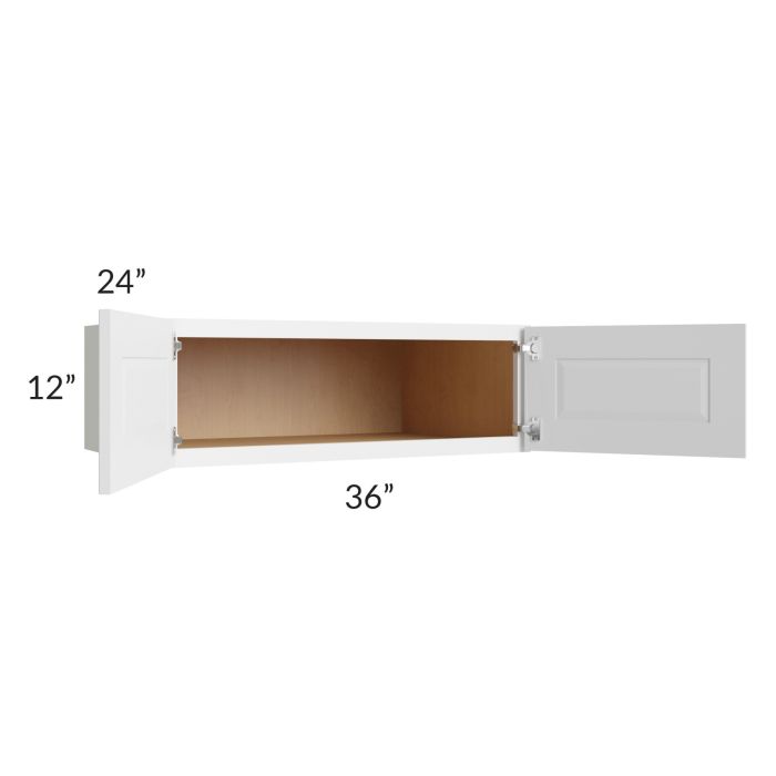 Southport White Shaker 36x12x24 Wall Cabinet