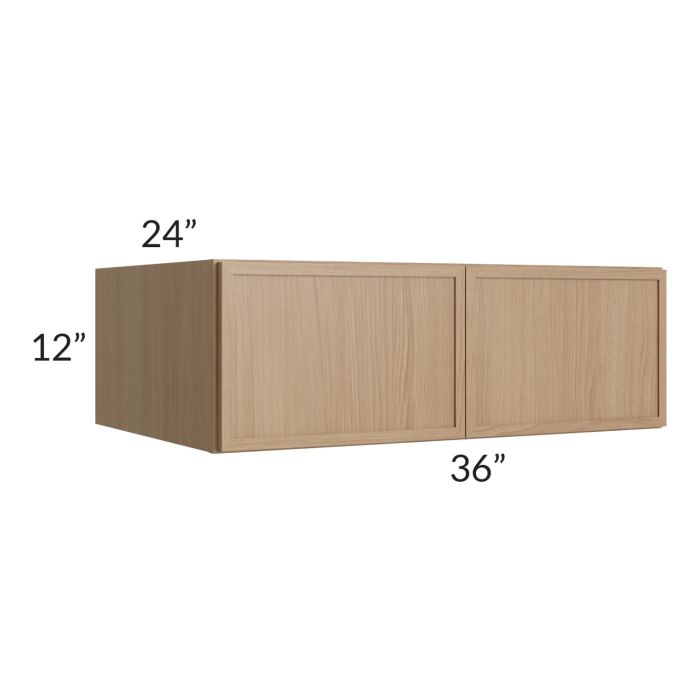 Township Rift Oak 36x12x24 Wall Cabinet