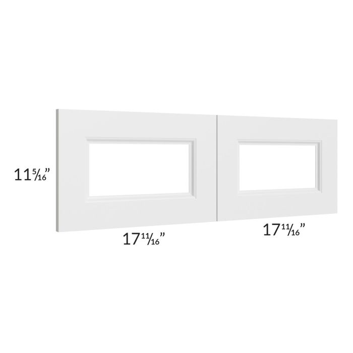 Providence White 36x12 Glass Door Only with Glass Included