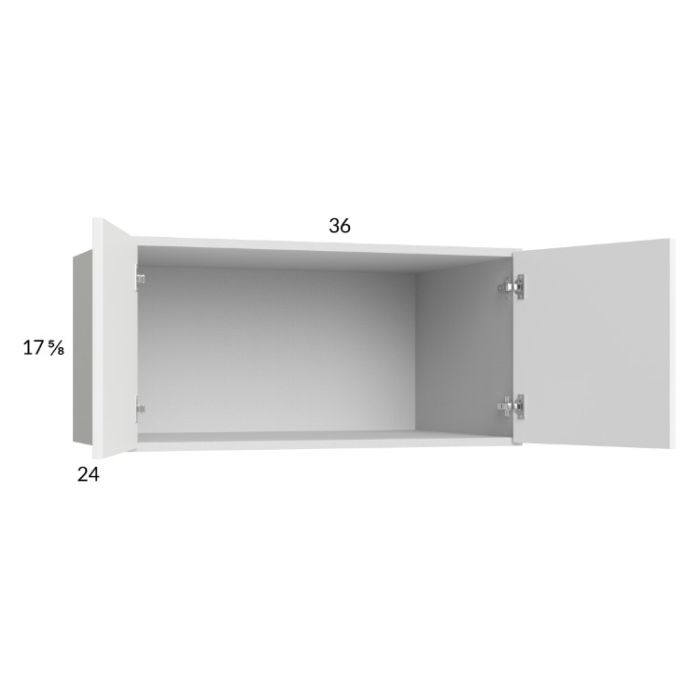 Euro Gloss White 36x17-5/8x24 Wall Cabinet
