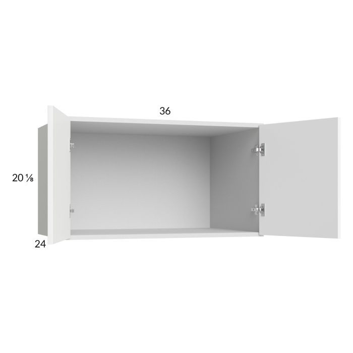Euro Gloss White 36x20x24 Wall Cabinet