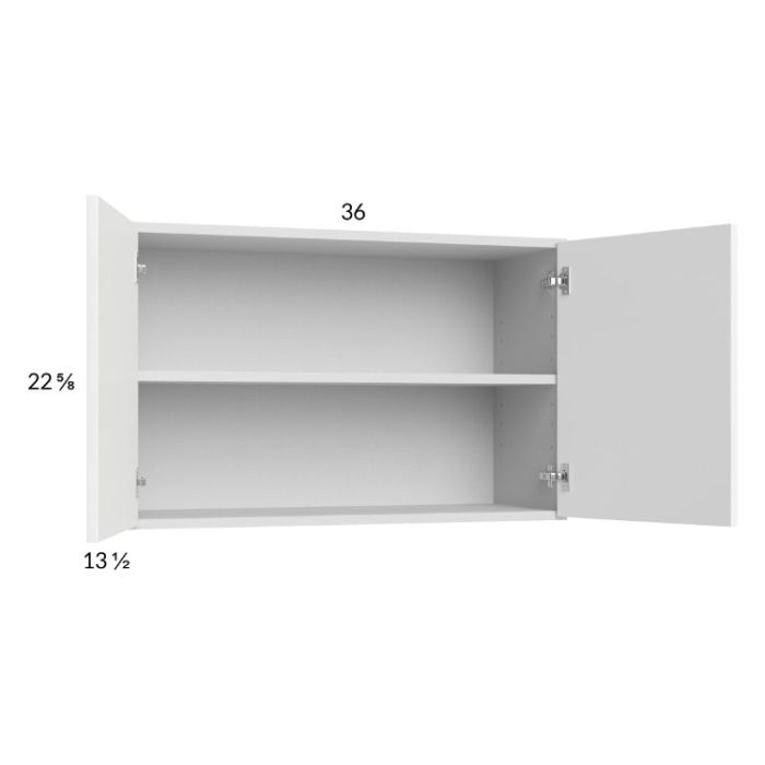 Euro Gloss White 36x22-5/8 Wall Cabinet