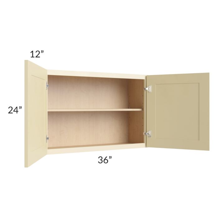 Phoenix Cream Glaze 36x24 Wall Cabinet