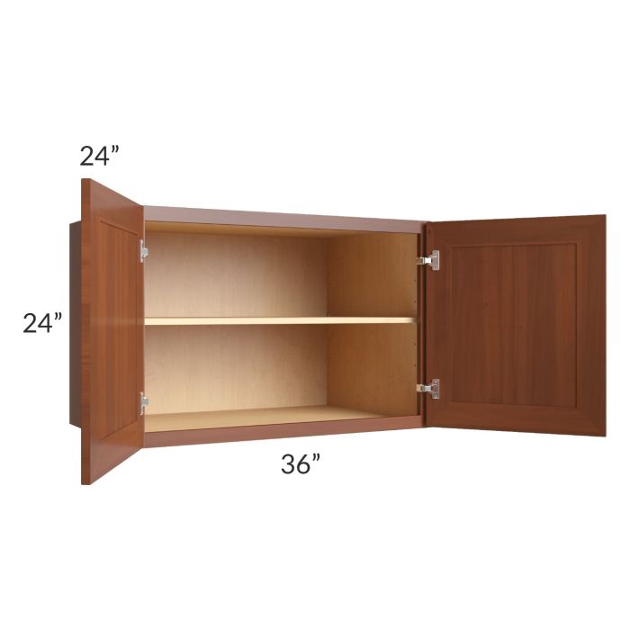 Phoenix Caramel Glaze 36x24x24 Wall Cabinet