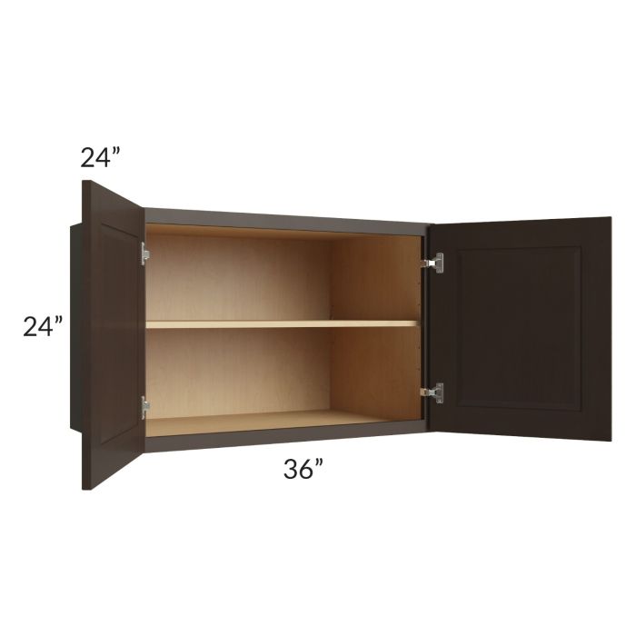 Southport Espresso Shaker 36x24x24 Wall Cabinet