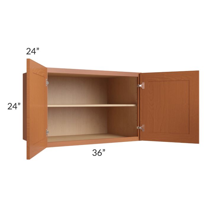 Lexington Cinnamon Glaze 36x24x24 Wall Cabinet