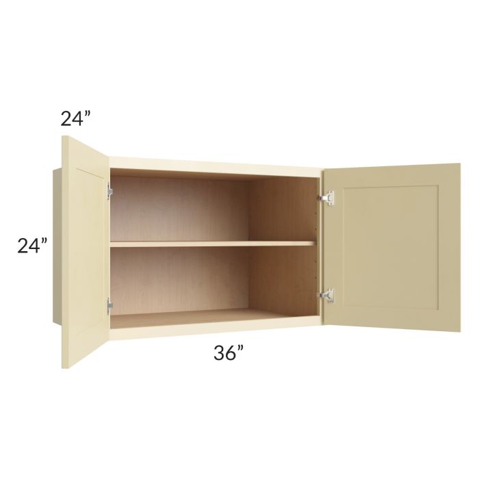 Phoenix Cream Glaze 36x24x24 Wall Cabinet