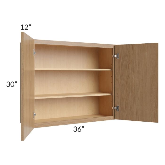 Township Rift Oak 36x30 Wall Cabinet