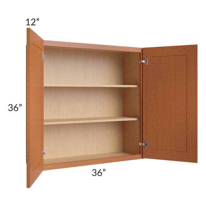 Lexington Cinnamon Glaze 36x36 Wall Cabinet