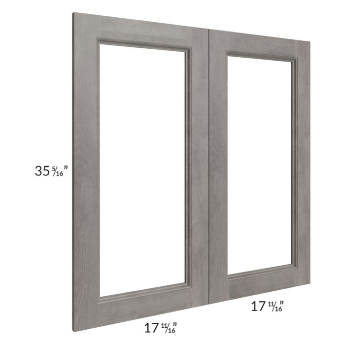 Providence Slate Grey 36x36 Glass Door Only with Glass Included