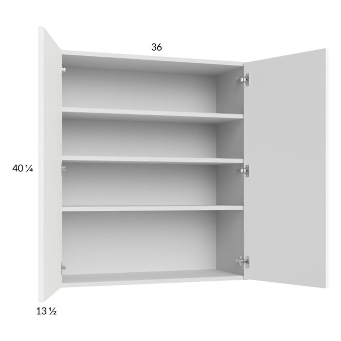 Euro Gloss White 36x40-1/4 Wall Cabinet