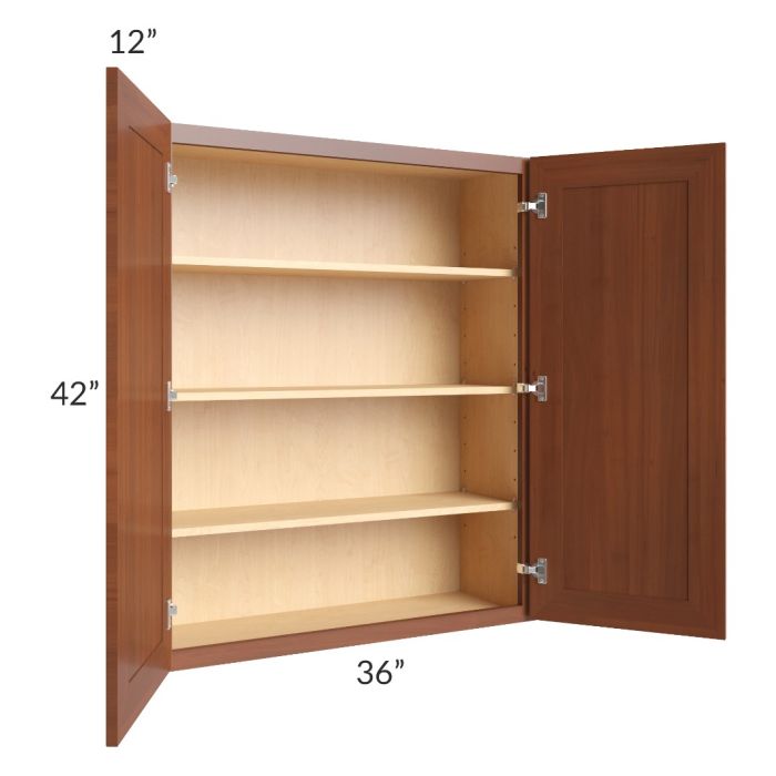Phoenix Caramel Glaze 36x42 Wall Cabinet