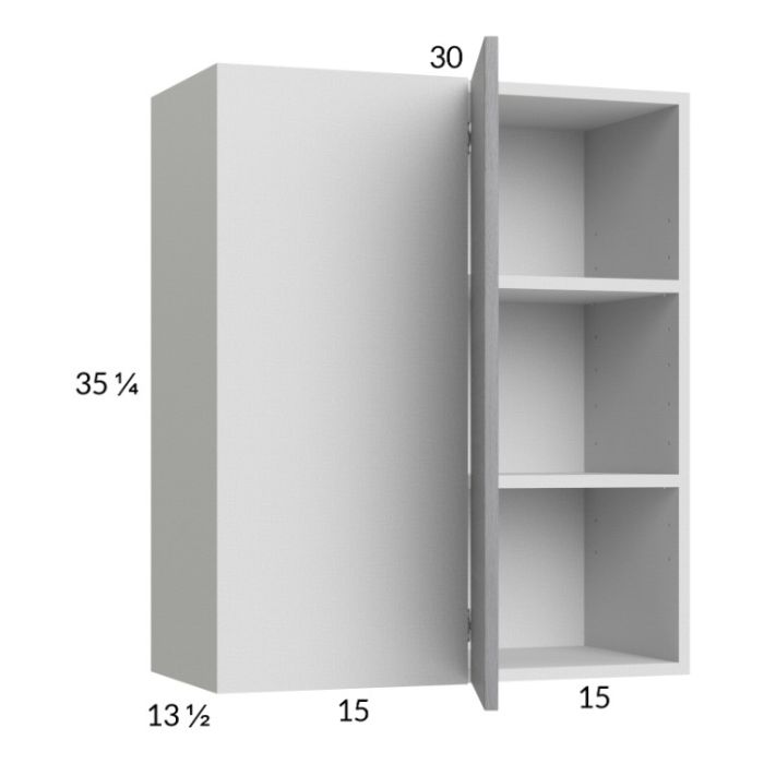 Euro Grey 30x35-1/4 Blind Corner Wall Cabinet