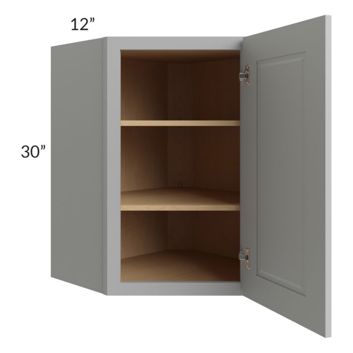 Charlotte Grey 24x30 Wall Diagonal Corner Cabinet