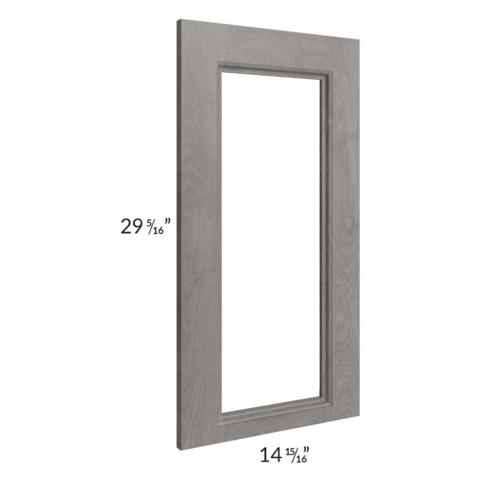 Providence Slate Grey 24x30 Wall Diagonal Corner Glass Door Only with Glass Included